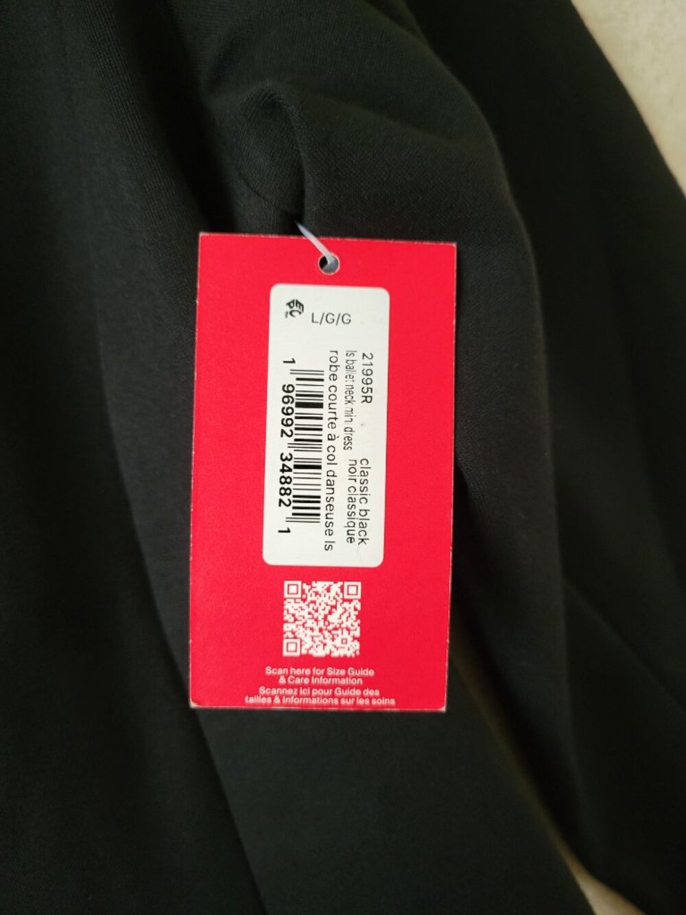 SPANX Ballet Ponte Mini Dress Large Womens Black Flared Skirt Long Sleeve NWT - Picture 7 of 15